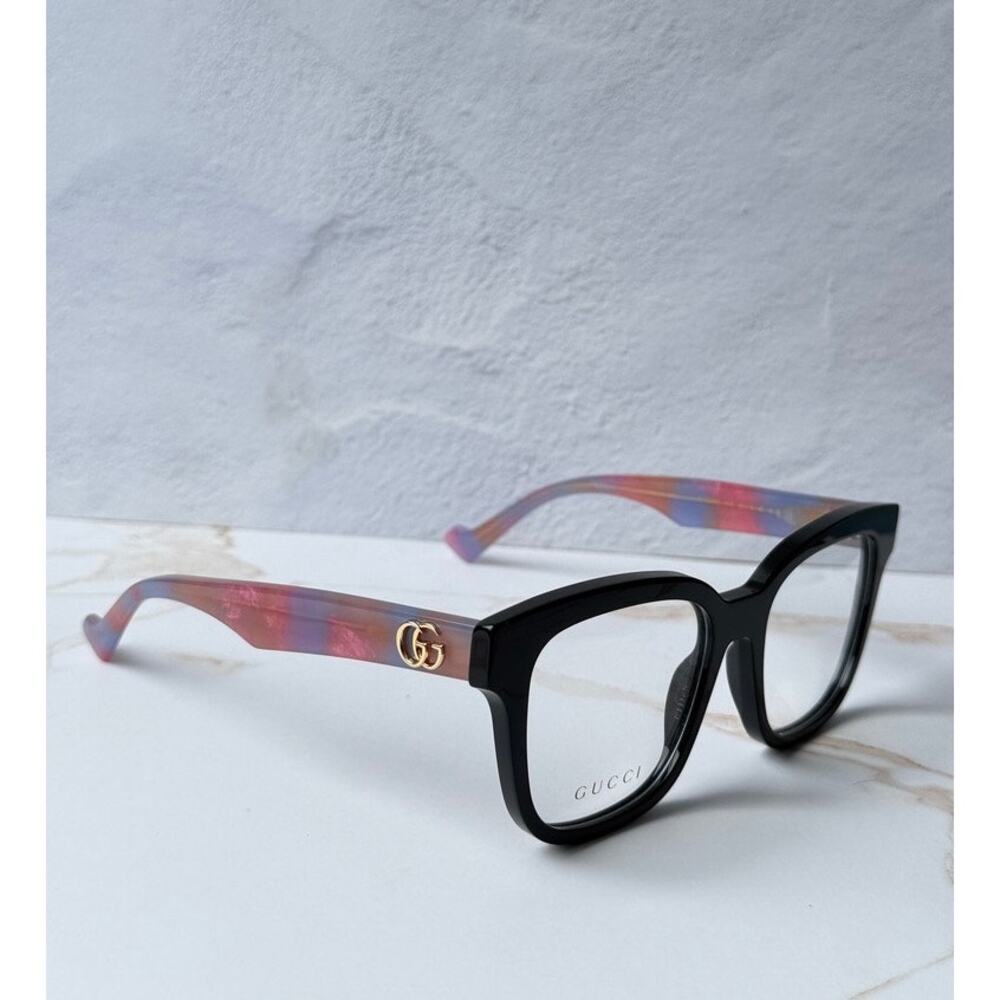 NEW Gucci GG0958O Black Pink Square Eyeglass Frames
